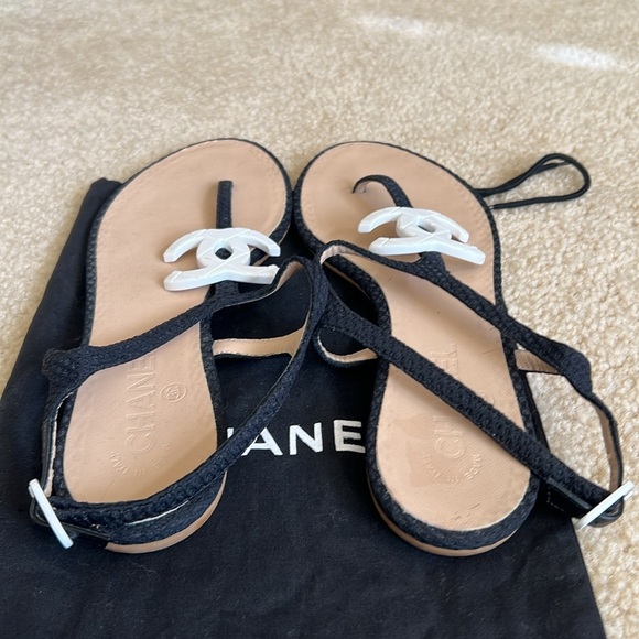 Chanel CC logo sandals - Picture 6 of 6